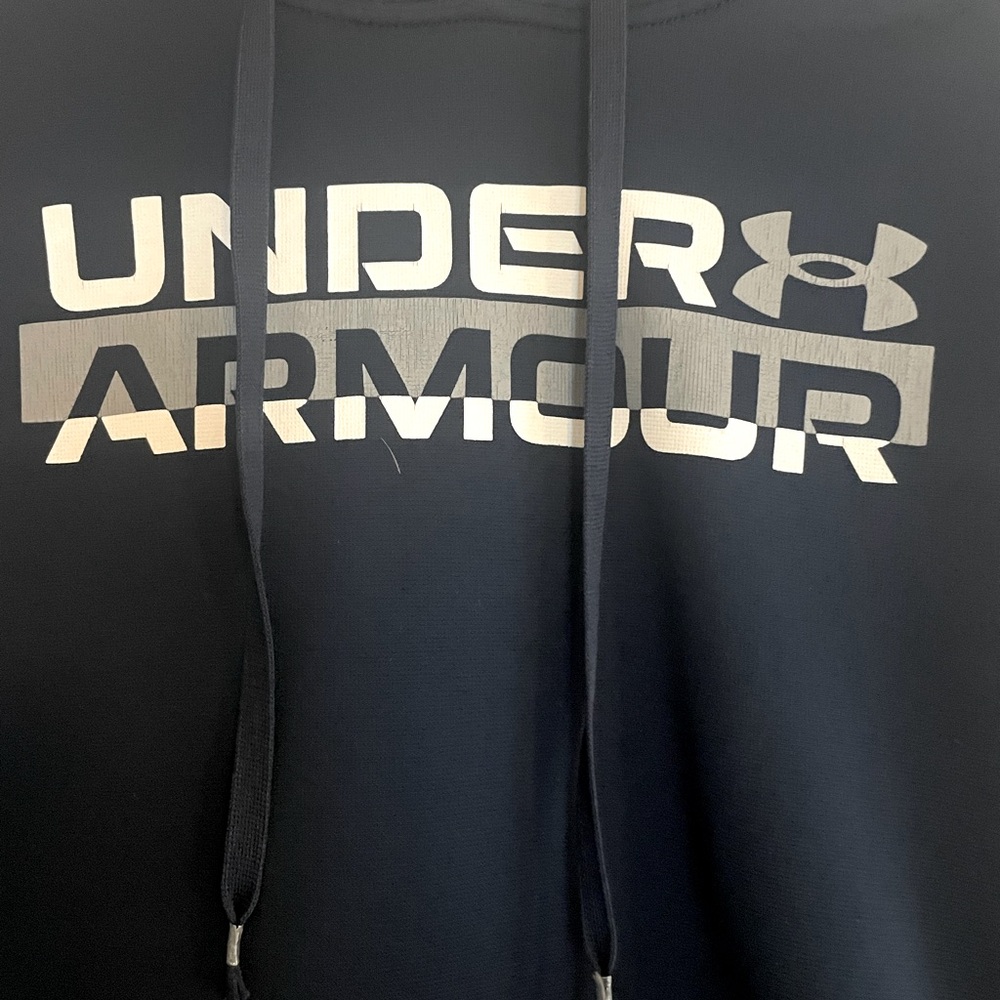 Under Armour Navy Loose Fit Hoodie Size Small - Picture 3 of 4